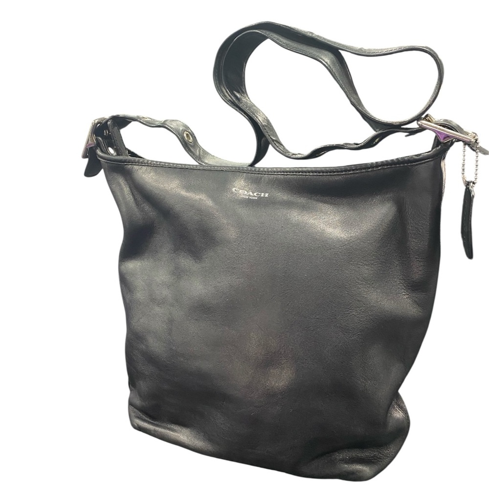 Coach Charcoal Leather Tote